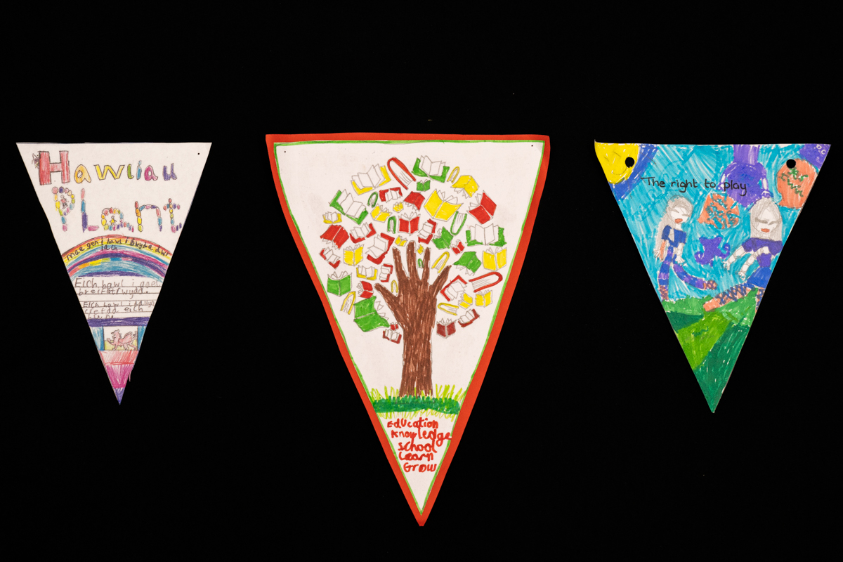 Children in Wales’ 30th anniversary bunting competition winners