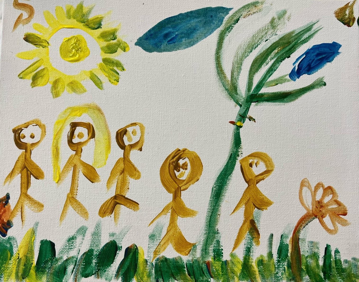 Outside with my children giving them time and space to be themselves