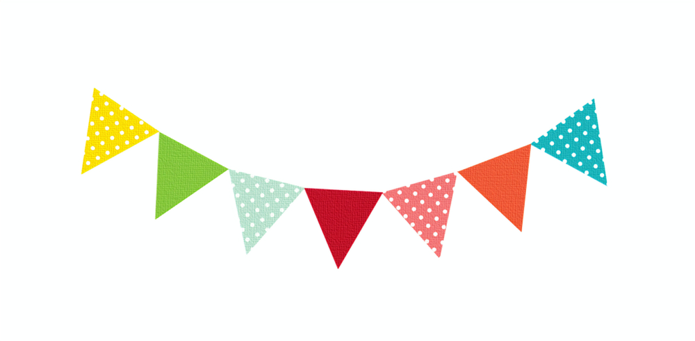 illustration of colourful bunting