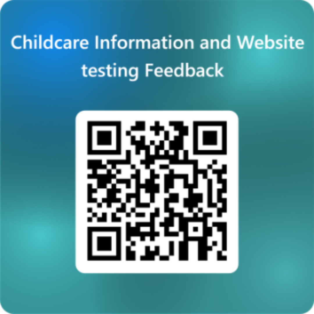 Test a new proposed website on childcare QR Code